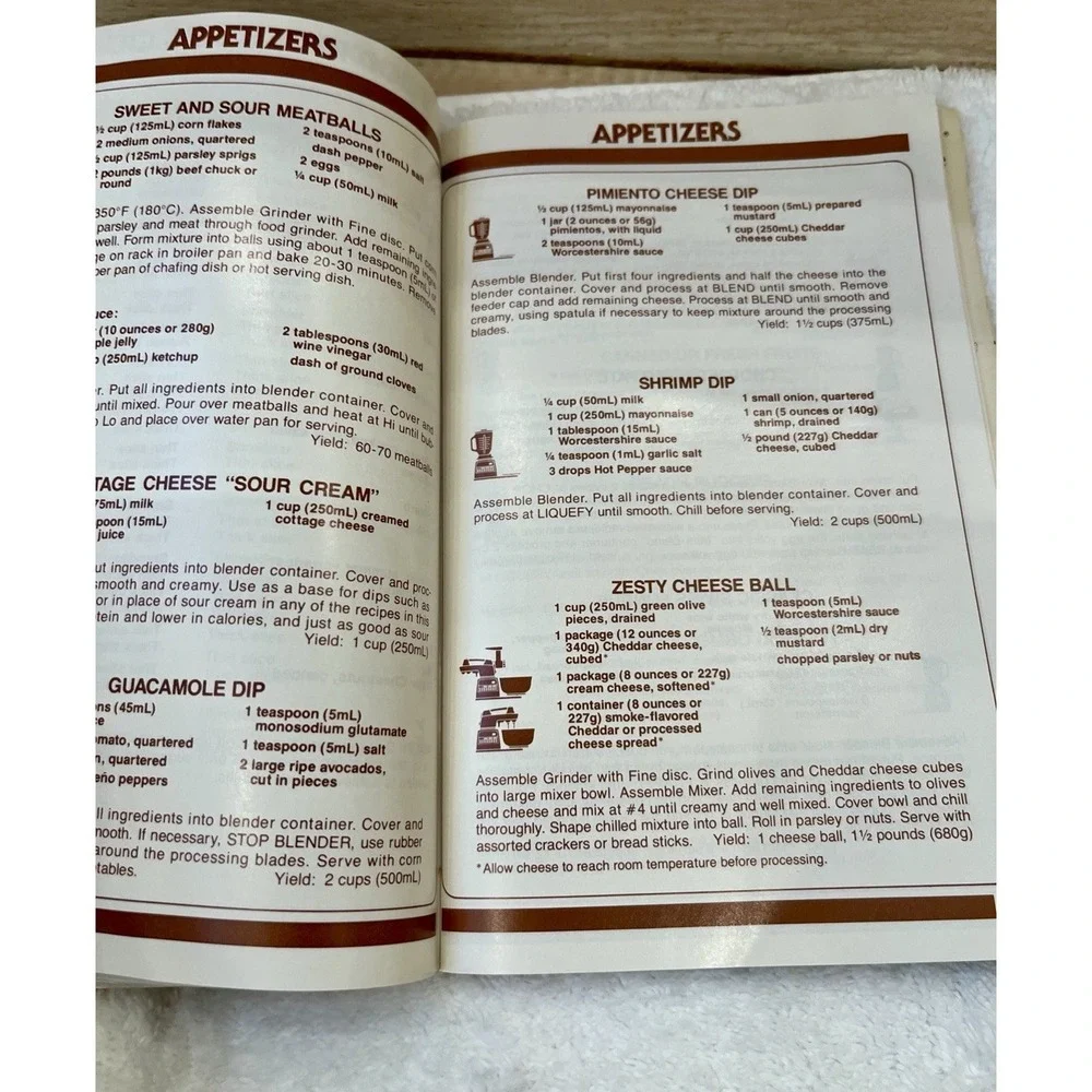 Vintage 1984 Oyster Kitchen Center Cookbook Instruction Manual